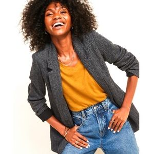 •Old Navy• Houndstooth Boyfriend Blazer